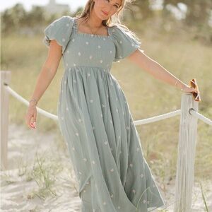 Ivy City Co Serendipity Dress in Blue Floral